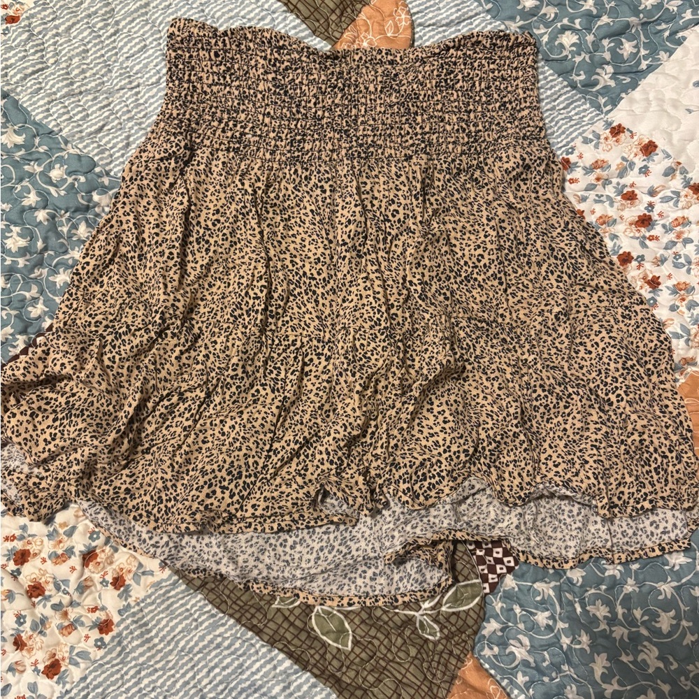 URBAN Romantics Brown Leopard Mini Skirt